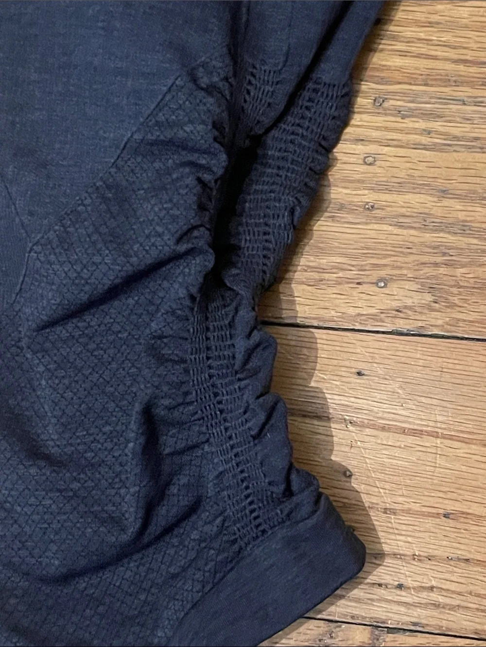 2 pair Lululemon Black/ dark gray High-Waist Cropped Leggings